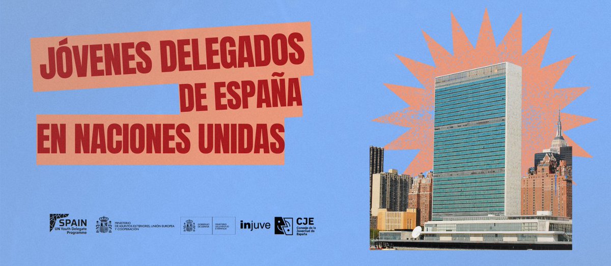 ¡Ya se encuentra abierta la primera convocatoria del Programa de Jóvenes Delegados de España de Naciones Unidas!

🤝 El programa pretende fomentar la participación de la juventud en la política y en las relaciones internacionales.

➡️ Conoce más en exteriores.gob.es/es/Comunicacio…