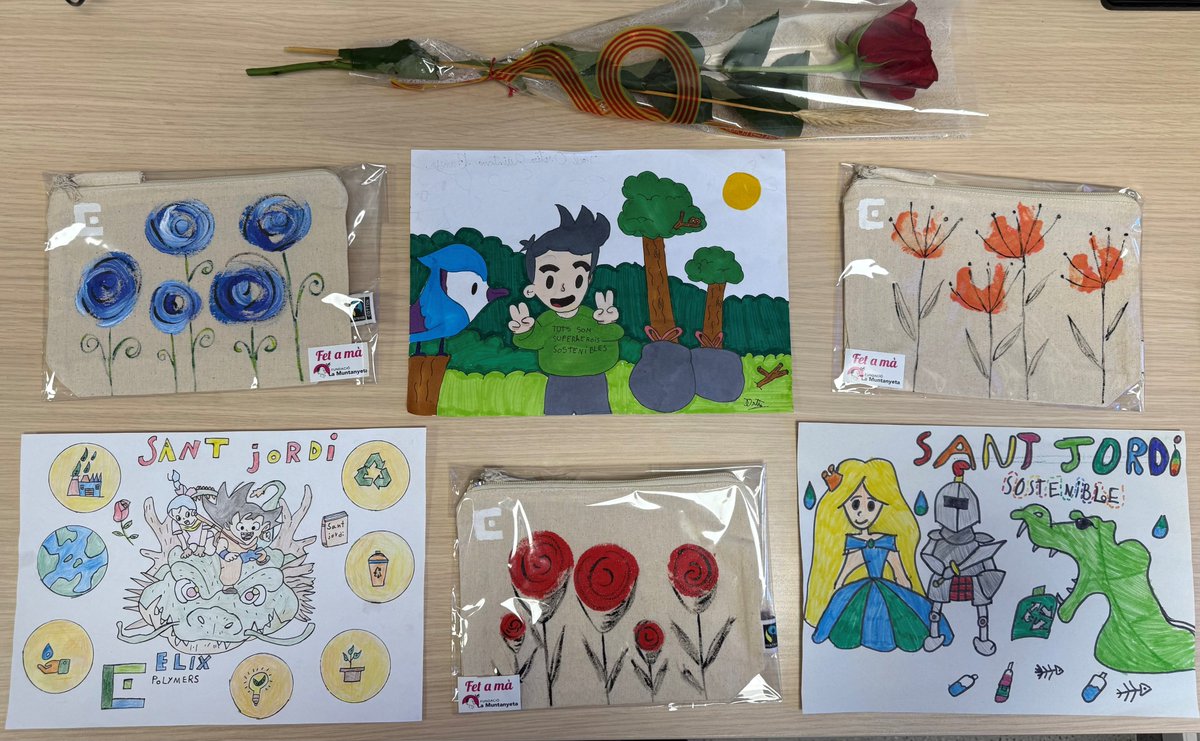 ELIX Polymers (@elixpolymers_es) on Twitter photo Con motivo de la Diada de #SantJordi 📚🌹 , en ELIX hemos organizado el 3er Concurso de Dibujo "Mi superhéroe sostenible" para los hijos/as de nuestros colaboradores.
Todos los participantes han recibido un neceser muy especial realizado por <a href="/lamuntanyetatgn/">Fundació La Muntanyeta</a> 💪 Con motivo de la Diada de #SantJordi 📚🌹 , en ELIX hemos organizado el 3er Concurso de Dibujo "Mi superhéroe sostenible" para los hijos/as de nuestros colaboradores.
Todos los participantes han recibido un neceser muy especial realizado por <a href="/lamuntanyetatgn/">Fundació La Muntanyeta</a> 💪