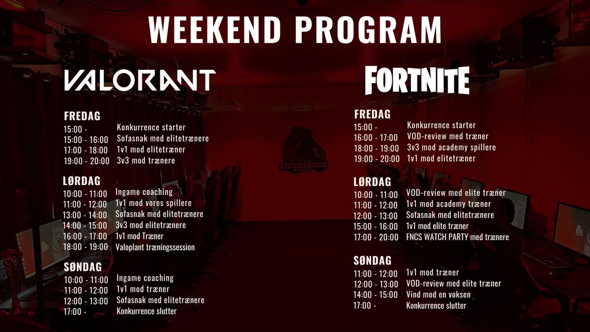 Gamebox2025 er lige rundt om hjørnet, og med et finpudset program er vi helt klar!
Vi har sørget for over 1000 præmier!! så der er nok til alle der besøger vores stand🤩
Hvilke spillere/trænere skal du forsøge at vinde over? 👇🤔
<a href="/Grinern/">Grinern</a> <a href="/TehSnaH/">SnaH</a> <a href="/CoachKardz/">Coach Kardz</a> <a href="/CPTfnbr/">CPT</a> <a href="/KrisKGamer/">ESP KrisK</a>