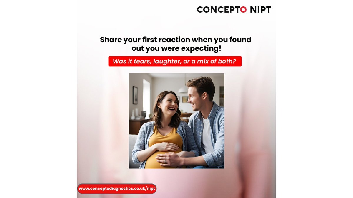 Share your first reaction when you found out you were expecting! Was it tears, laughter, or a mix of both?  #PregnancyStories #ExpectingParents #JoyfulJourney #ParenthoodBegins #nipt #prenataltesting