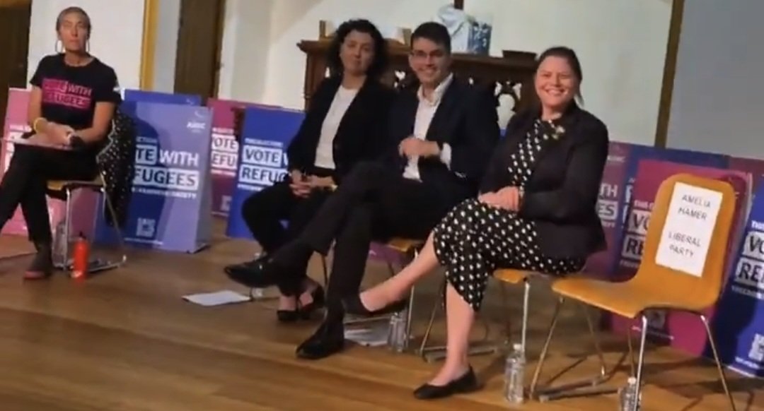 cptcapt's tweet photo. Is @HamerAmelia going to appear in ANY public forum with the other candidates for Kooyong??
Obviously, she would be like Josh Frydenburg and not engage with the community. 

#auspol https://t.co/8YkD9mJ3bb