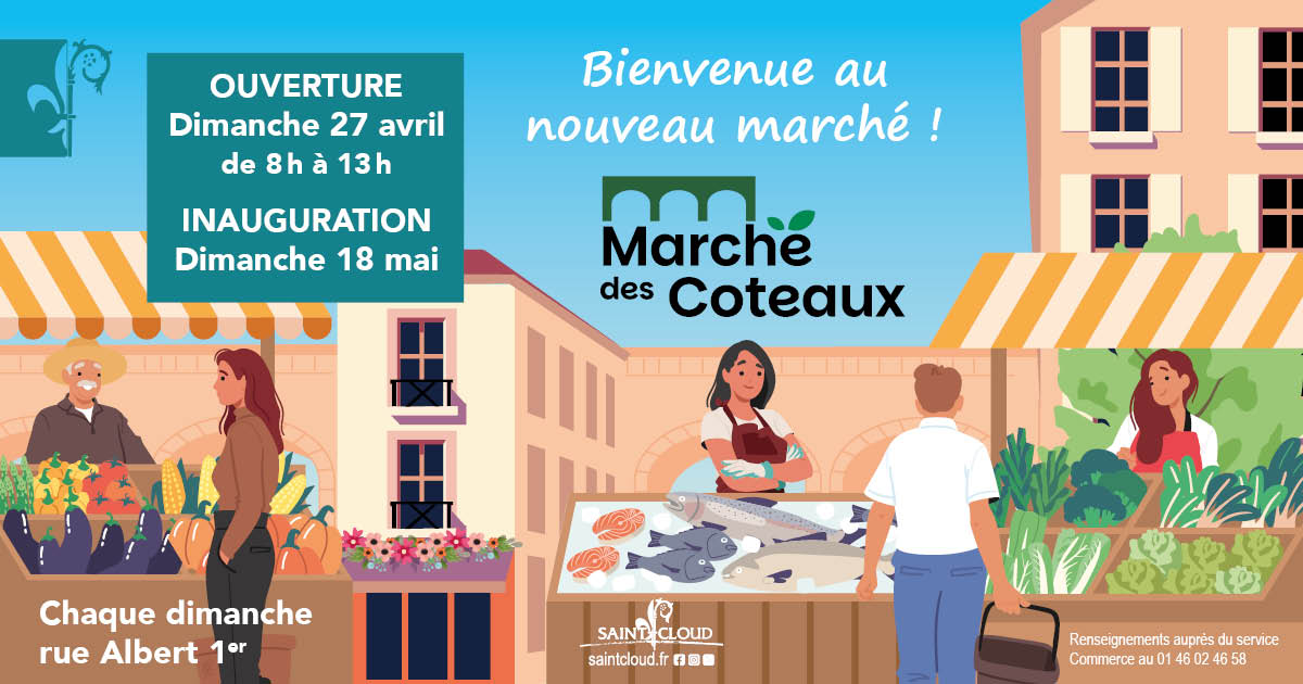 VilleSaintCloud's tweet photo. (...) Dans le quartier Coteaux/Bords-de-Seine à deux pas de la Passerelle de l’Avre, rue Albert 1er, retrouvez une offre commerciale élargie incluant vos commerçants habituels et de nouveaux.
Le marché des Coteaux est ouvert tous les dimanches matin.
#instantcommerce #saintcloud https://t.co/dSm3ObAxuE