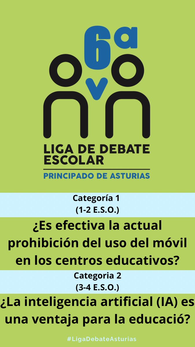 🏃🏼‍♀️ Preparad@s
🏁 List@s
¡Fase de Zona! 💙💛

Ha concluido la Fase de Centro y ya tenemos preguntas de debate para los debates en los CPR de toda #Asturias 😊

¿Cuál te gusta más?