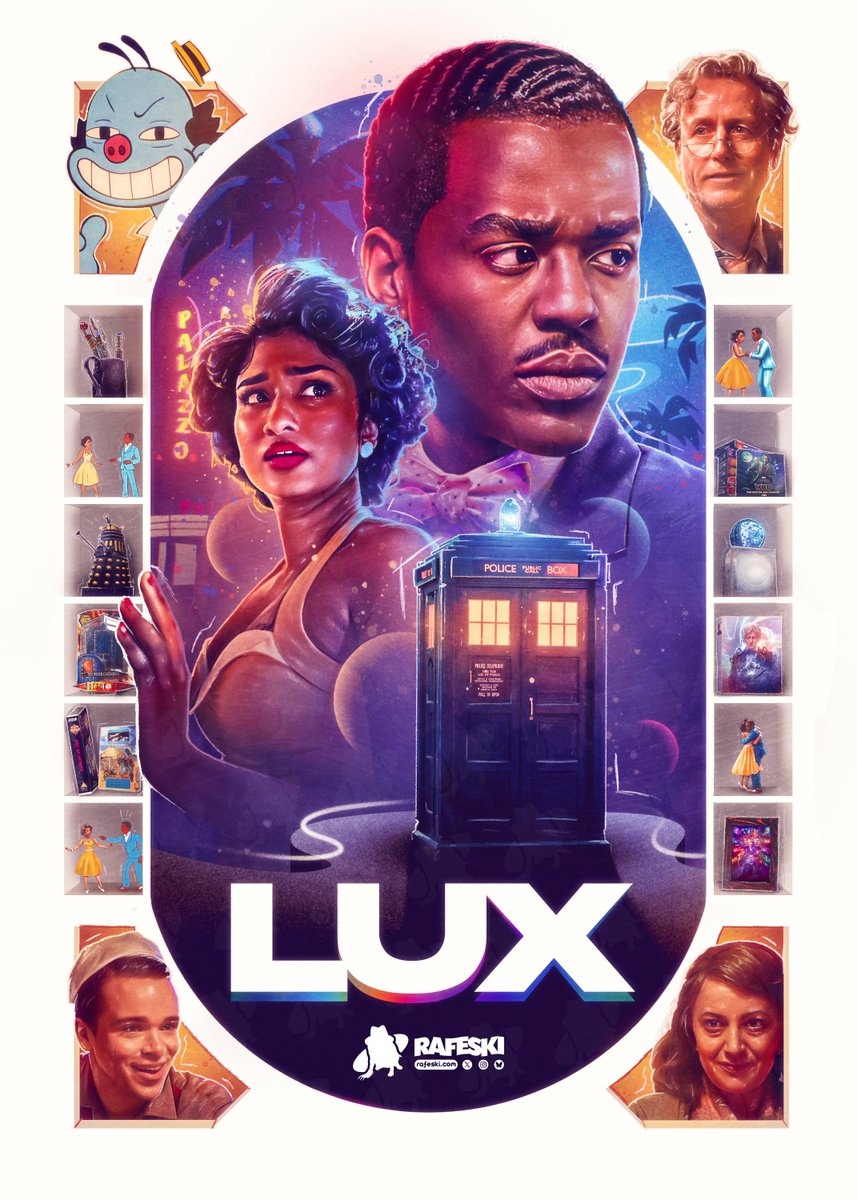 Rafe Wallbank 🌌 (@rafeski_) on Twitter photo Finally finished my poster for #DoctorWho "LUX"! (with some nice easter eggs included...) ✏️📽️🎨
#GetBelindaHome
<a href="/bbcdoctorwho/">Doctor Who</a> <a href="/DisneyPlus/">Disney+</a> <a href="/russelldavies63/">Russell T Davies</a> <a href="/benjamin_cook/">Benjamin Cook</a> <a href="/DWMtweets/">Doctor Who Magazine</a> <a href="/PosterSpy/">PosterSpy.com</a> <a href="/PosterEscape/">Poster Escape</a> <a href="/DisneyPlus/">Disney+</a>
#NcutiGatwa #VaradaSethu Finally finished my poster for #DoctorWho "LUX"! (with some nice easter eggs included...) ✏️📽️🎨
#GetBelindaHome
<a href="/bbcdoctorwho/">Doctor Who</a> <a href="/DisneyPlus/">Disney+</a> <a href="/russelldavies63/">Russell T Davies</a> <a href="/benjamin_cook/">Benjamin Cook</a> <a href="/DWMtweets/">Doctor Who Magazine</a> <a href="/PosterSpy/">PosterSpy.com</a> <a href="/PosterEscape/">Poster Escape</a> <a href="/DisneyPlus/">Disney+</a>
#NcutiGatwa #VaradaSethu