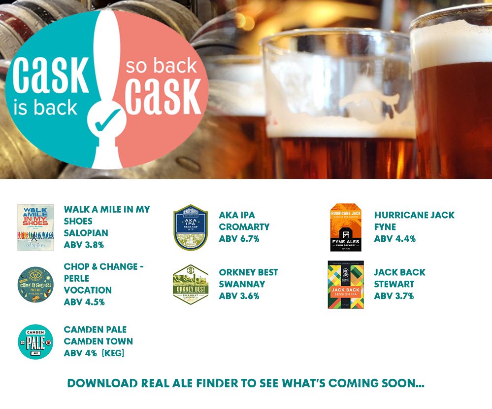 On the bar today!
Beer Board: bit.ly/37B0ERw
#CaskIsBack <a href="/SalopianBrewery/">Salopian Brewery</a> <a href="/CromartyBrewing/">Cromarty Brewing</a> <a href="/FyneAles/">Fyne Ales</a> <a href="/vocationbrewery/">Vocation Brewery</a> <a href="/SwannayBrewery/">Swannay Brewery 🍻</a> <a href="/StewartBrewing/">StewartBrewing</a> <a href="/CamdenBrewery/">Camden Town Brewery</a> 
#RealAleFinder #vistedinburgh #edinburghpubs #realale #cheers #visitscotland #craftbeer