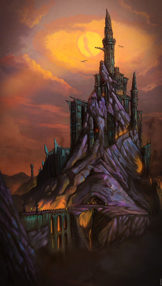 SeanMac67914982's tweet image. Barad Dûr 
by Ralph Damiani