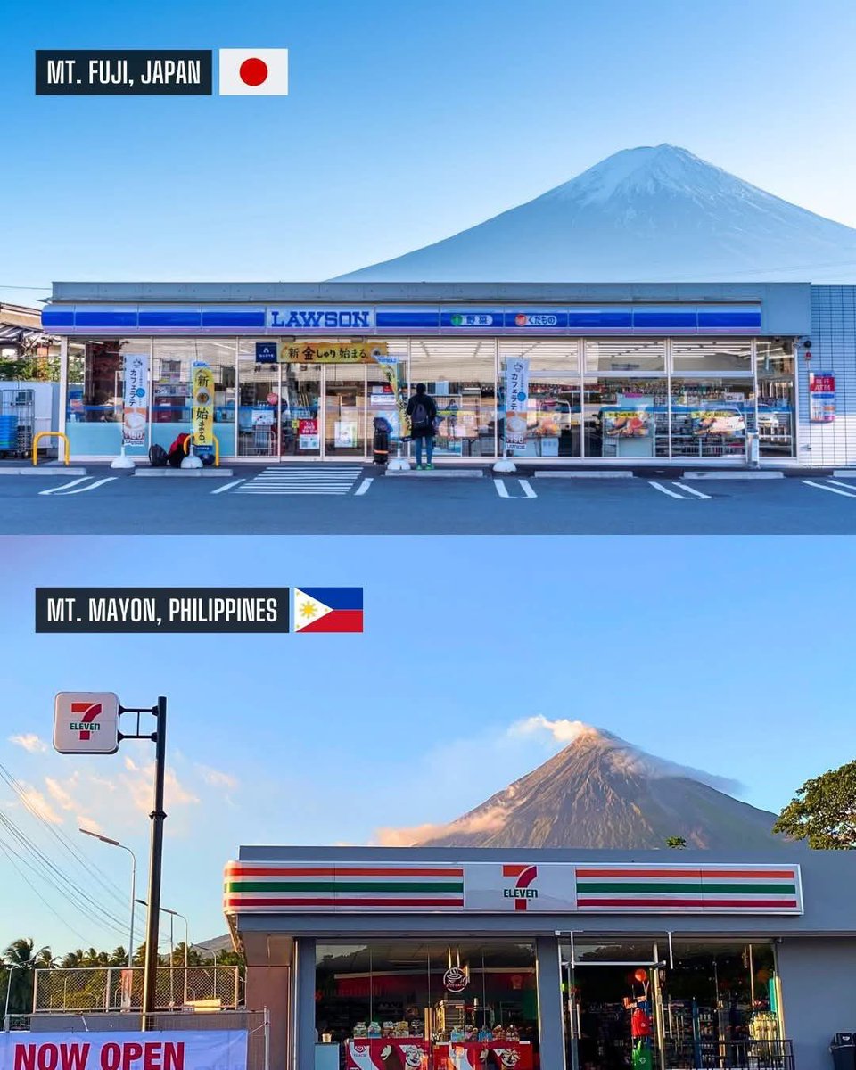 the 7/11 and jollibee with mayon views SLAPS SO HARD