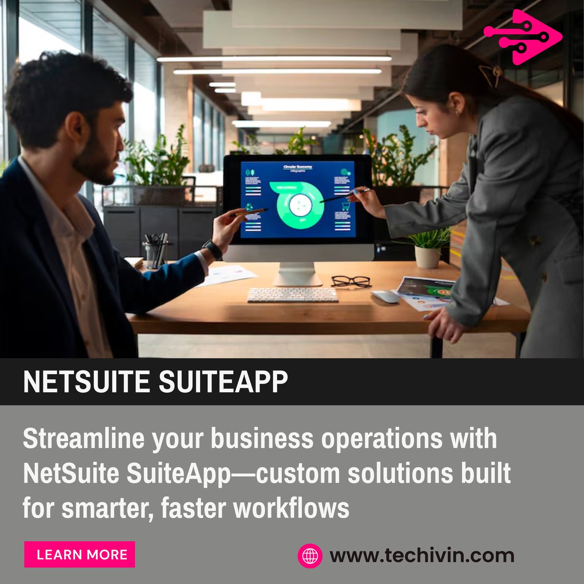 techivin2015's tweet image. 🚀 Boost productivity, streamline operations, and unlock smarter workflows with NetSuite SuiteApp by Techivin!
Tailored solutions for businesses that demand efficiency and speed. 
👉 techivin.com

#NetSuite #SuiteApp #BusinessSolutions #Techivin #WorkflowAutomation