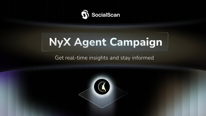 Встречайте <a href="/NyxAIAgent/">Nyx</a> - ваше преимущество в торговле криптовалютами с помощью искусственного интеллекта!

Пройдите квест и заработайте $USDT!
🔹 Отмечайте <a href="/NyxAIAgent/">Nyx</a>
 в твитах ЦА мемов, чтобы получать альфу в реальном времени
🔹 Подавайте заявки на👇
quest.intract.io/quest/680740fc… 💸