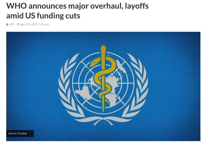 GOOD. NOW DEFUND THE UN

🚨 WHO in crisis: Trump freezes funding, refuses to pay dues for 2024–25.

...