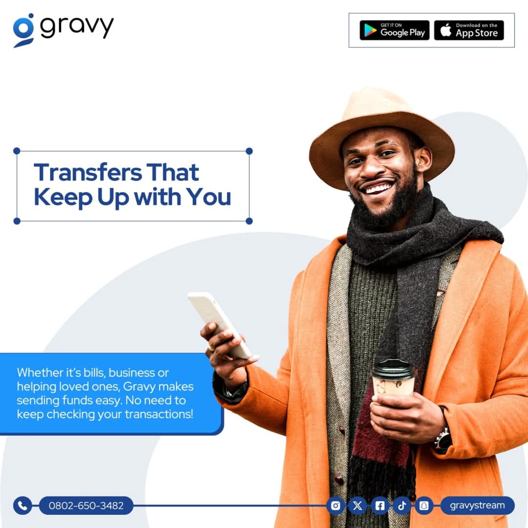gravystream's tweet image. Whether it’s for bills, business, or helping out loved ones, let Gravy help you transfer funds so you go about your day without constantly refreshing your transaction history.

#quicktransfers 
#securepayments 
#reliabletransfers