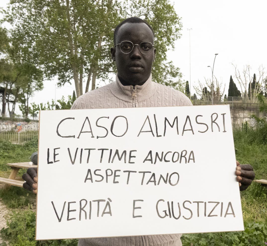 Our comrade <a href="/MagokLam/">Lam Magok</a> who denounced the #Meloni Government for having evaded justice #Almasri 

"I want to tell Italy, the country that gave me protection, that we, victims of Almasri, are waiting.
Even if the Almasri scandal is no longer on the front pages, we, victims of the