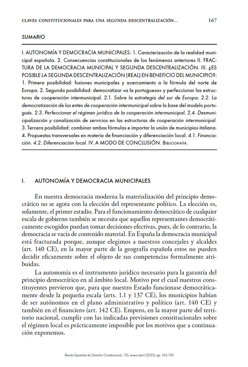 Ana Torrecillas (@anatmgb) on Twitter photo 📝Publico con la <a href="/redc_cepc/">Revista Española de Derecho Constitucional</a> (núm. 133, 2025, pp. 165-195) sobre la eventual segunda descentralización a favor del municipio en España.
🔗cepc.gob.es/publicaciones/… 📝Publico con la <a href="/redc_cepc/">Revista Española de Derecho Constitucional</a> (núm. 133, 2025, pp. 165-195) sobre la eventual segunda descentralización a favor del municipio en España.
🔗cepc.gob.es/publicaciones/…