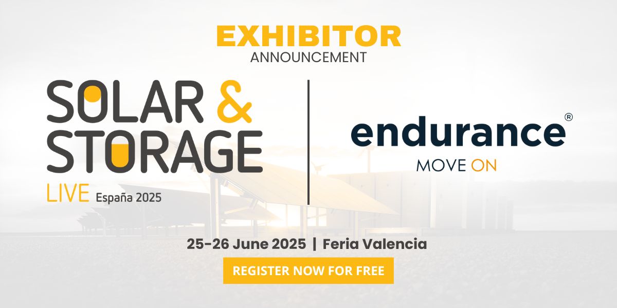 ¡Le damos la bienvenida a Endurance Motive, S.A. como expositor en Solar &amp; Storage Live España 2025! ☀️

🎟️ Regístrate GRATIS aquí: buff.ly/4f0Xymi

📢 ¿Tienes preguntas o quieres participar? buff.ly/49irhWL

#SolarStorageLive #SSLEspaña