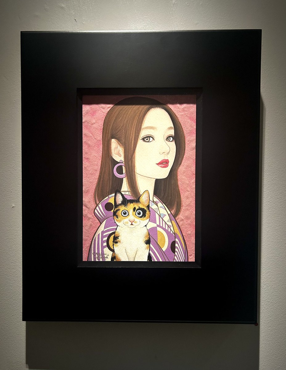 「今日は友人の合同展と、加藤美紀さんの二人展を見に雨の銀座に 友人の絵は好きが練り」|桜小路かのこ 4巻発売中のイラスト