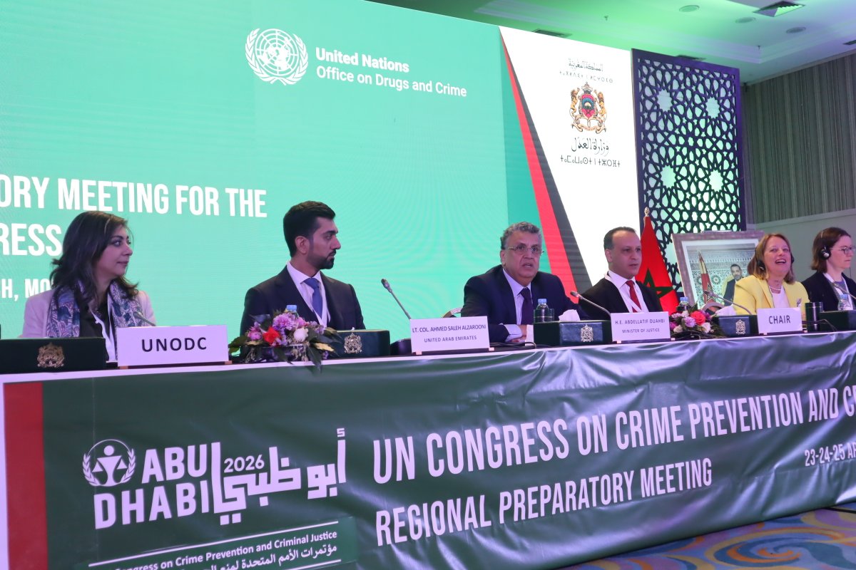 UN Crime Congress (@crimecongressun) on Twitter photo The Western Asia RPM opens in Marrakech! At the opening CCPCJ Chair <a href="/JA_Zabalgoitia/">Jose A. Zabalgoitia</a> highlights the importance of building regional solutions to shape the future of justice & crime prevention. #CrimeCongress2026 The Western Asia RPM opens in Marrakech! At the opening CCPCJ Chair <a href="/JA_Zabalgoitia/">Jose A. Zabalgoitia</a> highlights the importance of building regional solutions to shape the future of justice & crime prevention. #CrimeCongress2026