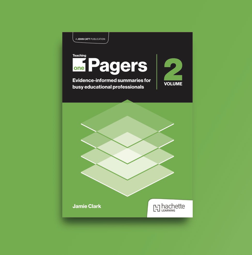 Jamie Clark (@xpateducator) on Twitter photo 📗Humbled to have this endorsement from the brilliant <a href="/ProfCoe/">Robert Coe</a> - Teaching One-Pagers 2 is designed to strengthen your school’s CPD, bridge the gap between research and practice, and give time back to busy teachers. It’s available on May 23 via <a href="/JohnCattEd/">John Catt Educational from Hachette Learning</a>
🇬🇧 PRE-ORDER: 📗Humbled to have this endorsement from the brilliant <a href="/ProfCoe/">Robert Coe</a> - Teaching One-Pagers 2 is designed to strengthen your school’s CPD, bridge the gap between research and practice, and give time back to busy teachers. It’s available on May 23 via <a href="/JohnCattEd/">John Catt Educational from Hachette Learning</a>
🇬🇧 PRE-ORDER: