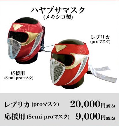 セミプロの生地が気になるけど、 EVOJAPANでかぶるのハヤブサマスクに