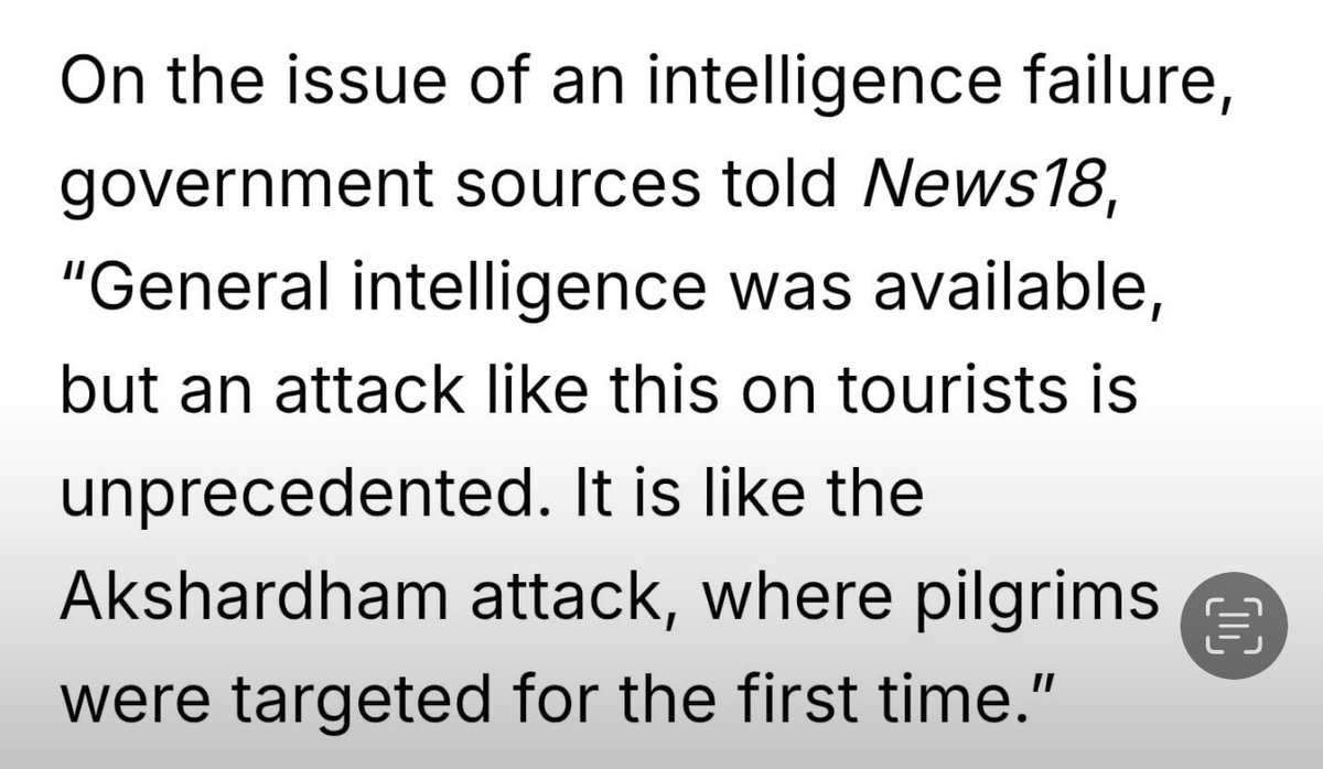 Pulwama was hushed up. Now #PahalgamTerroristAttack is being spun as "unprecedented."

Stop insulting 𝘰𝘶𝘳 intelligence. This is a grotesque failure of planning, response, and leadership.

But <a href="/AmitShah/">Amit Shah</a> will never take responsibility. If he did, he would've resigned by now.
