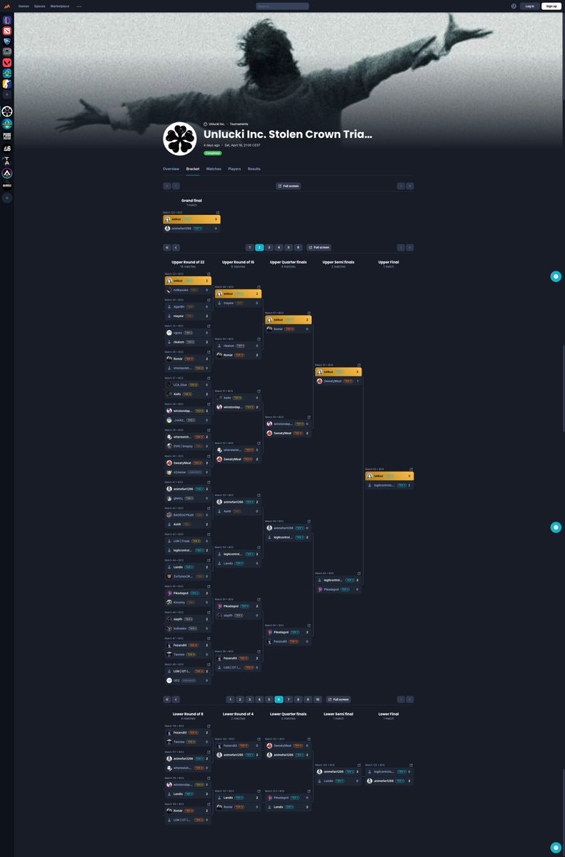 Challengermode (@challengermode) on Twitter photo Yo Brawlhalla communities🧐 More compact design and winner / loser bracket in the same view. Still room for more improvements tho <a href="/ProBrawlhalla/">Brawlhalla Esports</a> <a href="/nSigOfficial/">nSig</a> @thehighest <a href="/GalaxyCupBH/">Galaxy Cup</a> <a href="/BrawlLeague/">Brawl League</a> <a href="/MooseWars/">Moose Wars</a> <a href="/Slow00Motion/">Slow Motion</a> Yo Brawlhalla communities🧐 More compact design and winner / loser bracket in the same view. Still room for more improvements tho <a href="/ProBrawlhalla/">Brawlhalla Esports</a> <a href="/nSigOfficial/">nSig</a> @thehighest <a href="/GalaxyCupBH/">Galaxy Cup</a> <a href="/BrawlLeague/">Brawl League</a> <a href="/MooseWars/">Moose Wars</a> <a href="/Slow00Motion/">Slow Motion</a>
