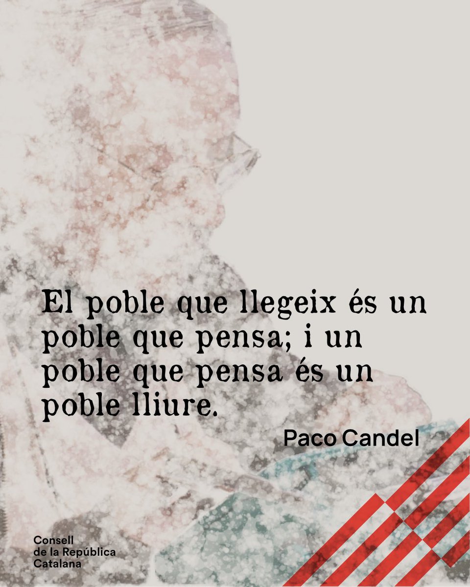 Consell de la República Catalana (@consellrep) on Twitter photo 📚🌹 Aquest #SantJordi2025, celebrem la cultura, la llengua i la llibertat amb més força que mai, recordant una figura clau del periodisme i assagisme: Paco Candel, de qui enguany commemorem el centenari del seu naixement.
Des del <a href="/ConsellRep/">Consell de la República Catalana</a>, ens comprometem a defensar la 📚🌹 Aquest #SantJordi2025, celebrem la cultura, la llengua i la llibertat amb més força que mai, recordant una figura clau del periodisme i assagisme: Paco Candel, de qui enguany commemorem el centenari del seu naixement.
Des del <a href="/ConsellRep/">Consell de la República Catalana</a>, ens comprometem a defensar la