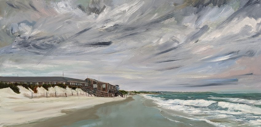 Delighted and grateful to have this painting of Chapoquoit Beach in Cape Cod accepted for the 'Ship to Shore' marine show at the Lyme Arts Association. Exhibition runs until May 29th, 2025. #marineart #chapoquoitbeach #oldlyme #oilpaintings