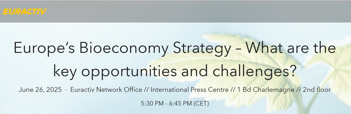 BIC and the other members of the
<a href="/EUBioeconomy/">European Bioeconomy Alliance</a> teamed up with <a href="/Euractiv/">Euractiv</a>
to organise this HYBRID event discussing issues that will ensure the act does drive sustainable economic growth, support innovation &amp; strengthen Europe’s green transition.