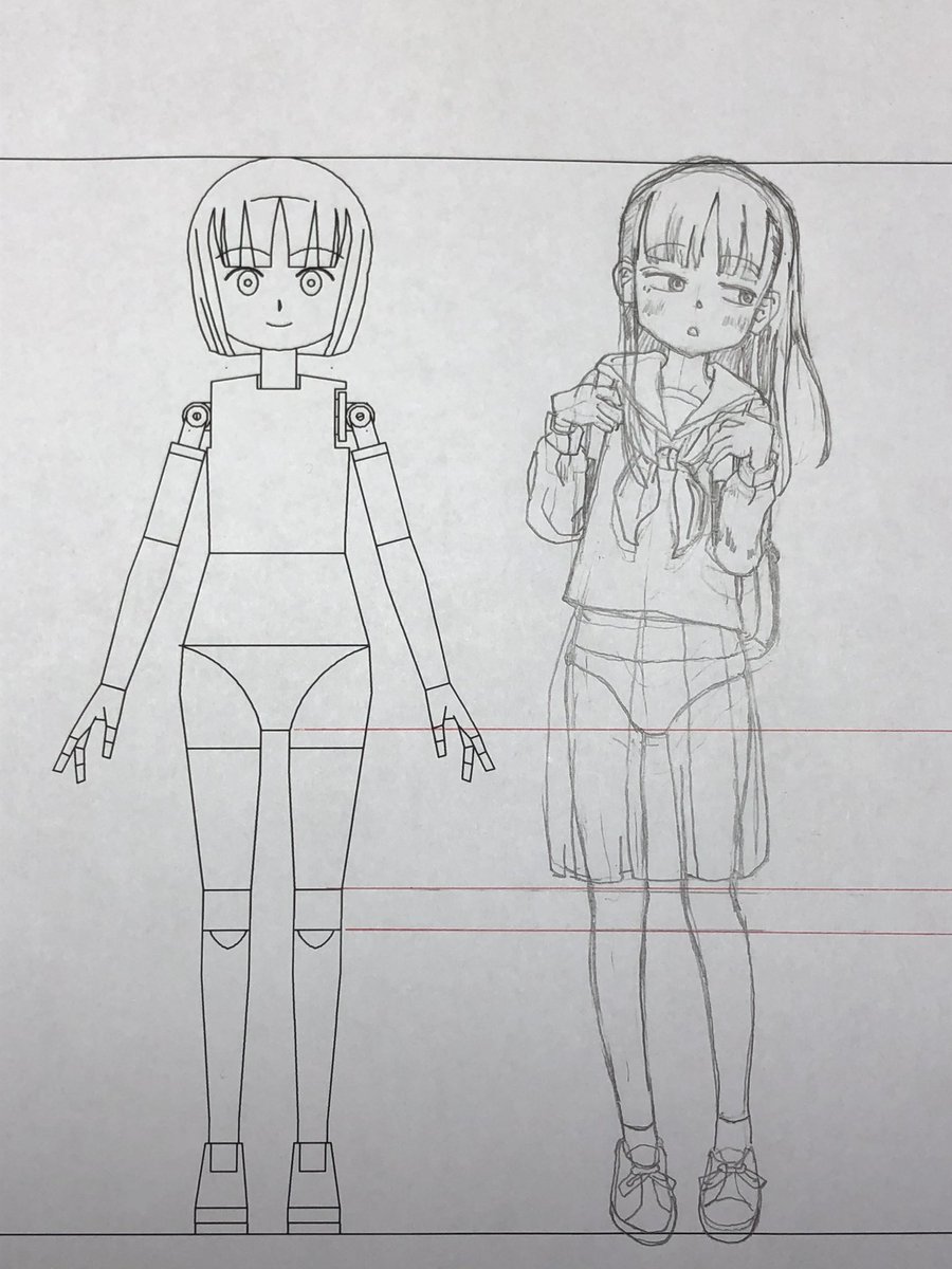 prettymotion's tweet photo. 今日から始める幼なじみの
主人公の楓ちゃんを図面の
横に描いてみました。

この可愛いさにデザインを
近づけていきたい〜👍

デザイン頑張ります😆 https://t.co/fi8HFAWCcs