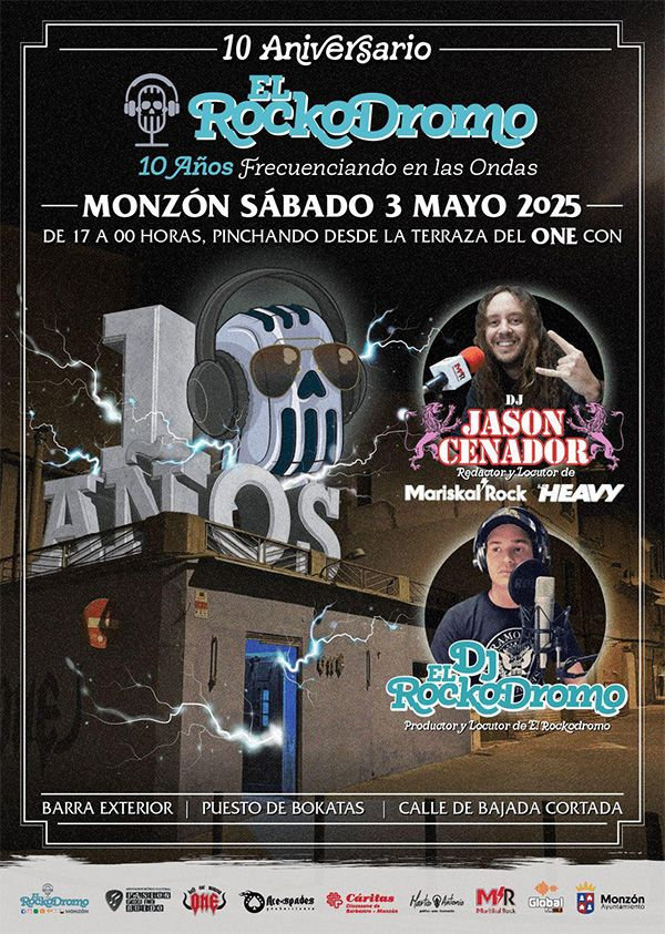 mariskalrock's tweet photo. 📻Hoy en #LaHoraArgonauta de #JasonCenador (19:00) se unirá #DiegoBonet de #ElRockódromo, programa de #GlobalFM que celebra su #10aniversario el 3 de mayo en la #PlazaSanJuan de #Monzón con Jason y Diego pinchando la mejor música
📻https://t.co/GktO8uwwCB
https://t.co/ueokRbvbEi https://t.co/mA0fjN8lFW