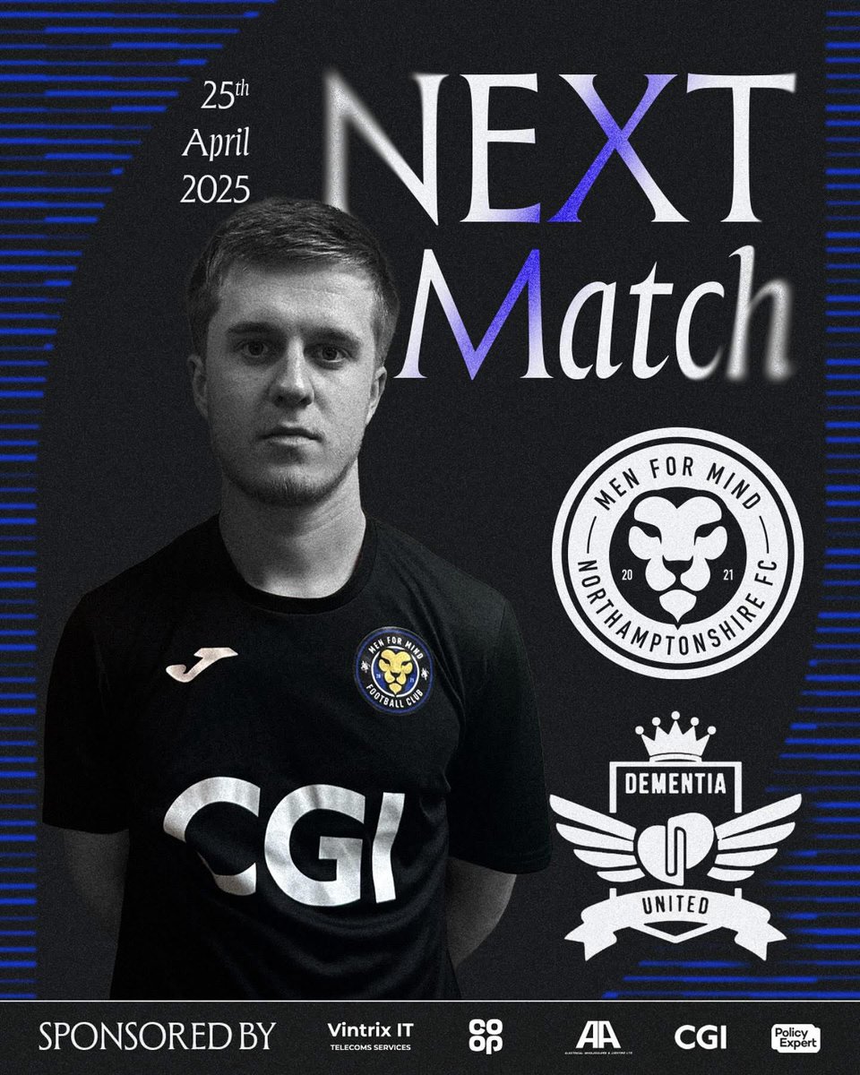 Men For Mind FC (@menformindfc) on Twitter photo MFM Northamptonshire are back in action this Friday night as we travel to <a href="/BedfordTown/">(C) ๐๐ฒ๐ฑ๐ณ๐ผ๐ฟ๐ฑ ๐ง๐ผ๐๐ป ๐๐ | ๐๐๐ ๐ญ๐ต๐ฌ๐ด</a> to face Dementia United.
With our <a href="/TheUCL_/">The Voltra Sports United Charity League</a> final against Let Us Talk almost 3 weeks away, this is ideal preparation for our bid to become back to back champions๐๐ค
#YourStoryMatters MFM Northamptonshire are back in action this Friday night as we travel to <a href="/BedfordTown/">(C) ๐๐ฒ๐ฑ๐ณ๐ผ๐ฟ๐ฑ ๐ง๐ผ๐๐ป ๐๐ | ๐๐๐ ๐ญ๐ต๐ฌ๐ด</a> to face Dementia United.
With our <a href="/TheUCL_/">The Voltra Sports United Charity League</a> final against Let Us Talk almost 3 weeks away, this is ideal preparation for our bid to become back to back champions๐๐ค
#YourStoryMatters