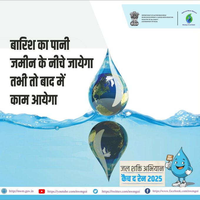 बारिश का पानी बचाएं, भूजल स्तर बढ़ाएं !
<a href="/PMOIndia/">PMO India</a> <a href="/narendramodi/">Narendra Modi</a> <a href="/MoJSDDWS/">Department of Drinking Water & Sanitation (#DDWS)</a> <a href="/gssjodhpur/">Gajendra Singh Shekhawat</a> <a href="/ChhattisgarhCMO/">CMO Chhattisgarh</a>  <a href="/UNICEFIndia/">UNICEF India</a> <a href="/jaljeevan_/">Jal Jeevan Mission I #HarGharJal #JJM #JalJeevan</a> <a href="/vishnudsai/">Vishnu Deo Sai</a> <a href="/ArunSao3/">Arun Sao</a> <a href="/jjmchhattisgarh/">JJM CHHATTISGARH</a> <a href="/DurgDist/">Durg</a>