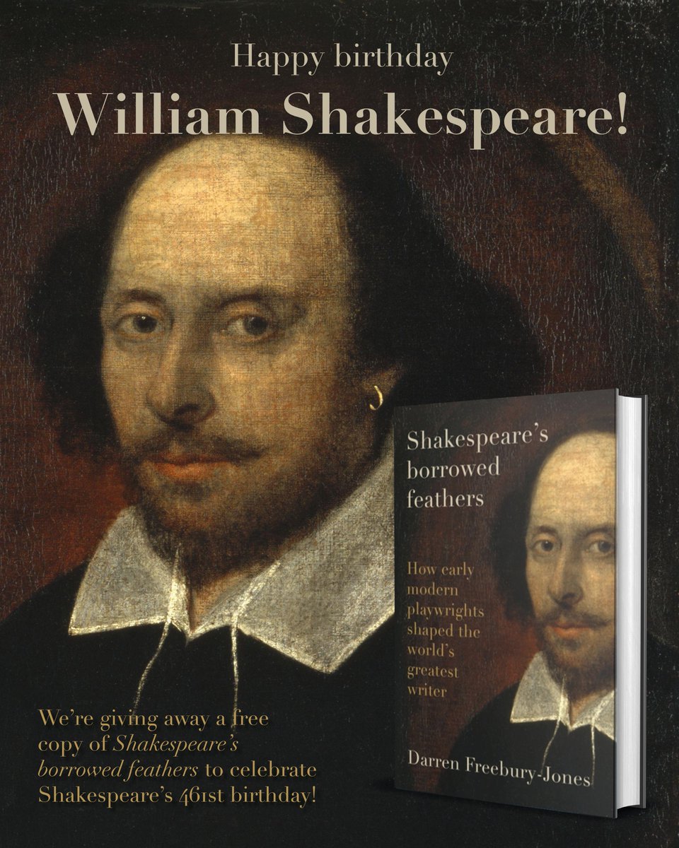 Manchester University Press (@manchesterup) on Twitter photo ๐ Happy Birthday to #WilliamShakespeare! ๐ญ
We're celebrating with a #BookGiveaway ๐
๐ Retweet for a chance to win a copy of Shakespeare's Borrowed Feathers by <a href="/Freeburian/">๐๐๐ซ๐ซ๐๐ง ๐
๐ซ๐๐๐๐ฎ๐ซ๐ฒ-๐๐จ๐ง๐๐ฌ</a>!
Youโve got until midnight, 23/04/25
Winner picked at random + revealed tomorrow! ๐ซ ๐ Happy Birthday to #WilliamShakespeare! ๐ญ
We're celebrating with a #BookGiveaway ๐
๐ Retweet for a chance to win a copy of Shakespeare's Borrowed Feathers by <a href="/Freeburian/">๐๐๐ซ๐ซ๐๐ง ๐
๐ซ๐๐๐๐ฎ๐ซ๐ฒ-๐๐จ๐ง๐๐ฌ</a>!
Youโve got until midnight, 23/04/25
Winner picked at random + revealed tomorrow! ๐ซ