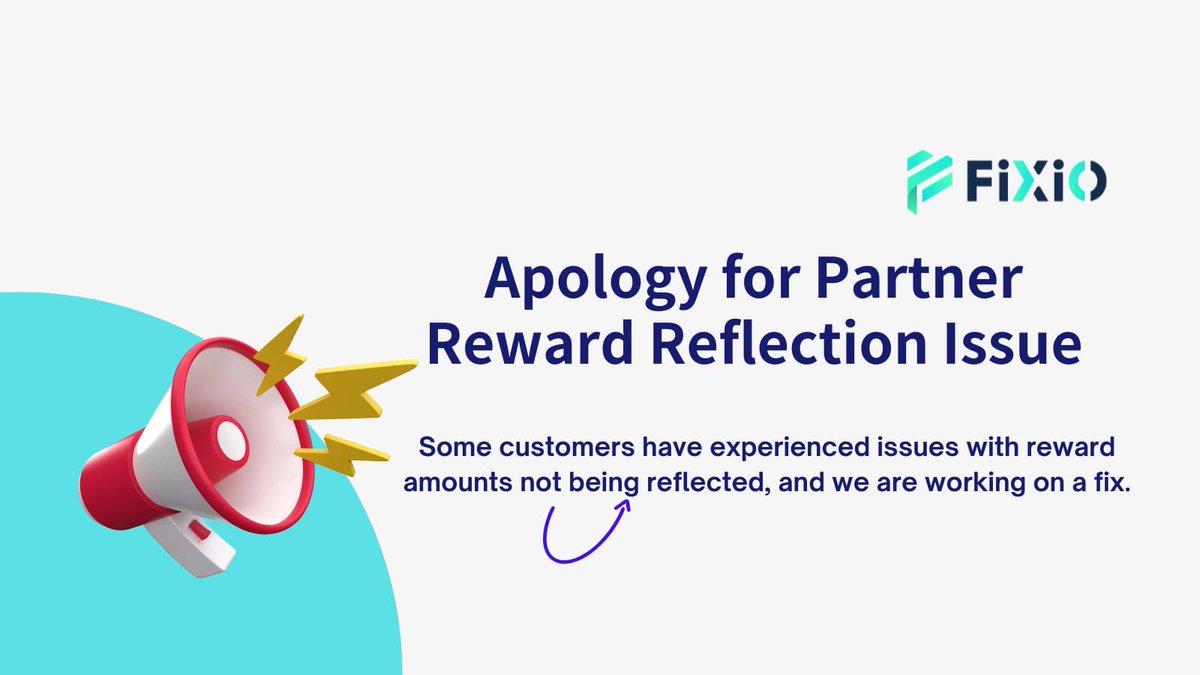 FIXIO 《Official》 (@fixioofficial) on Twitter photo We've identified a system issue affecting some IB partner rewards ⚠️
Fixes are underway, and impacted users will be contacted 🔧
📌 We apologize for the inconvenience
fixiomarkets.com/en/company-new… We've identified a system issue affecting some IB partner rewards ⚠️
Fixes are underway, and impacted users will be contacted 🔧
📌 We apologize for the inconvenience
fixiomarkets.com/en/company-new…