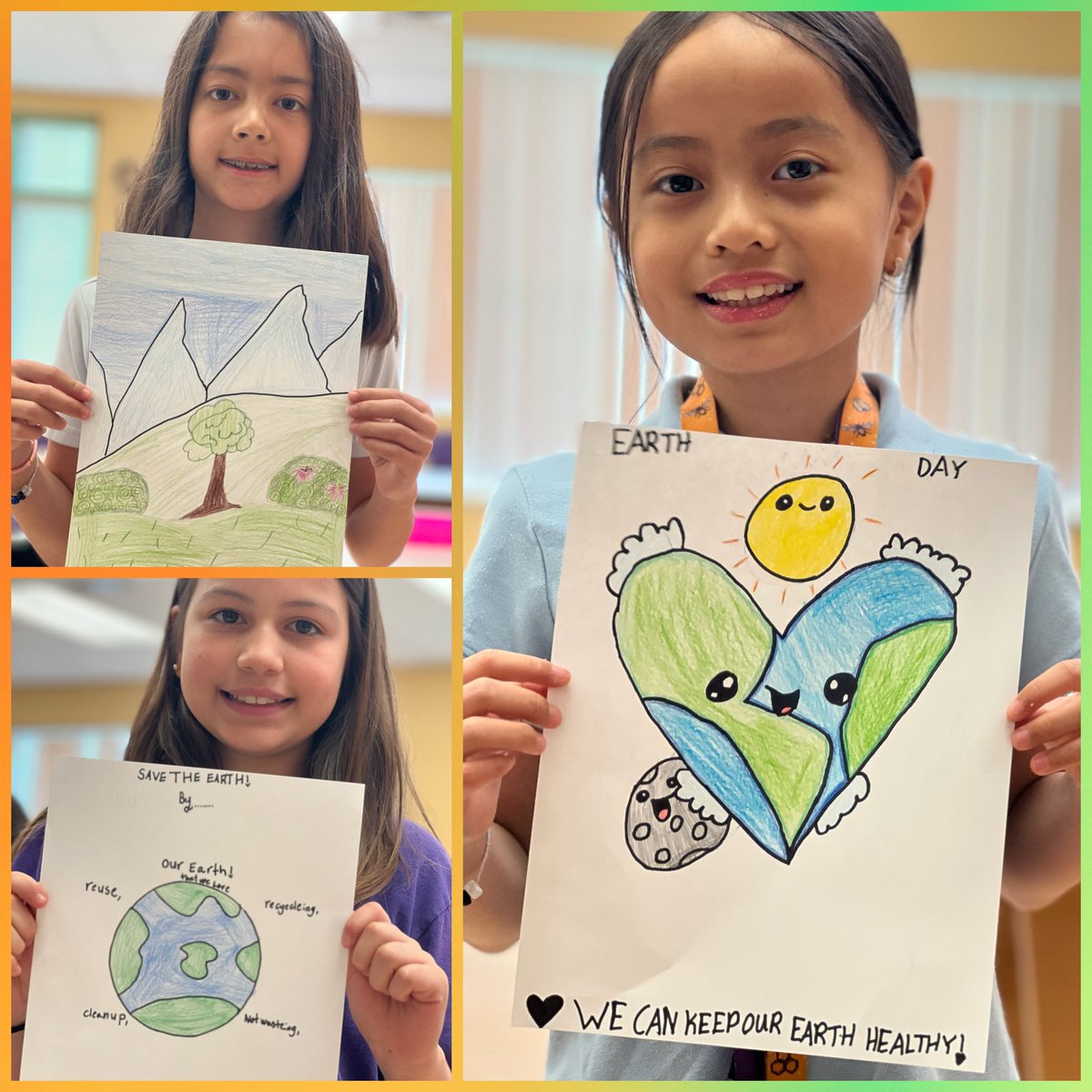 Celebrating Earth Day through art at <a href="/ElbridgeGaleES/">Elbridge Gale Elem</a>. 🌍