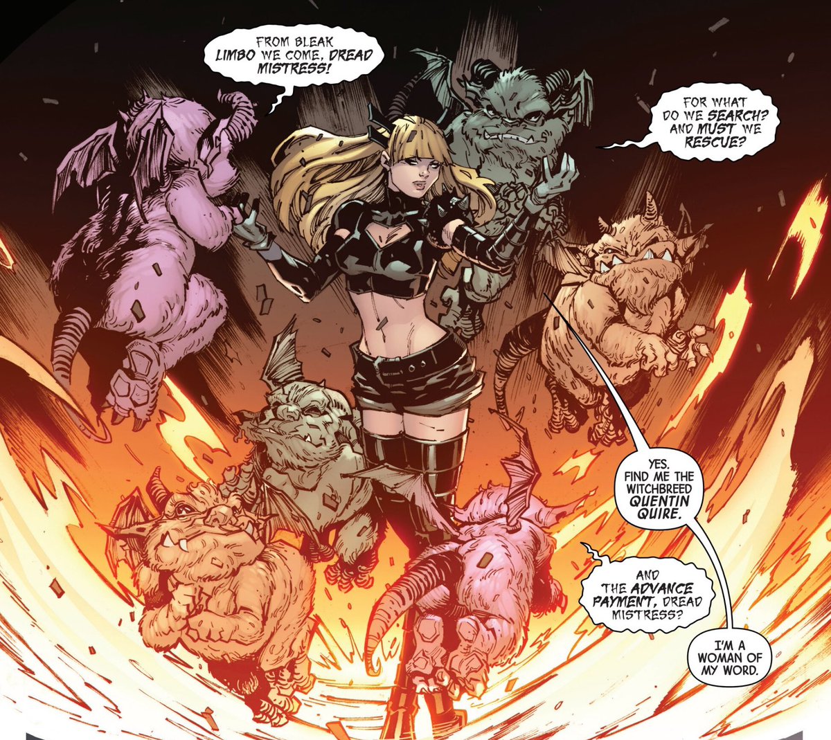Magik and her demons, causing chaos and looking awesome while doing it. #XSpoilers 🥰
