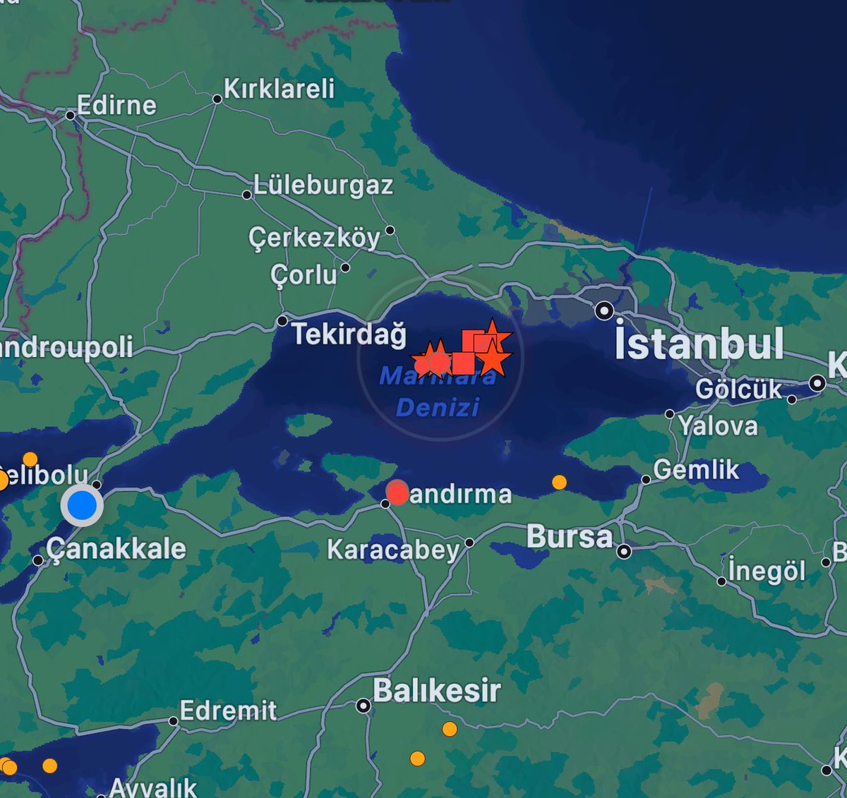 #deprem #istanbul Silivri açıkları çok sayıda deprem oldu.