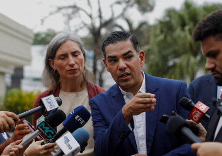 Maxine Dexter, D-Oreg. and Robert Garcia, D-Calif seeking the release of Kilmar Abrego Garcia. You can almost hear them shouting "Barabbas, Free Barabbas"