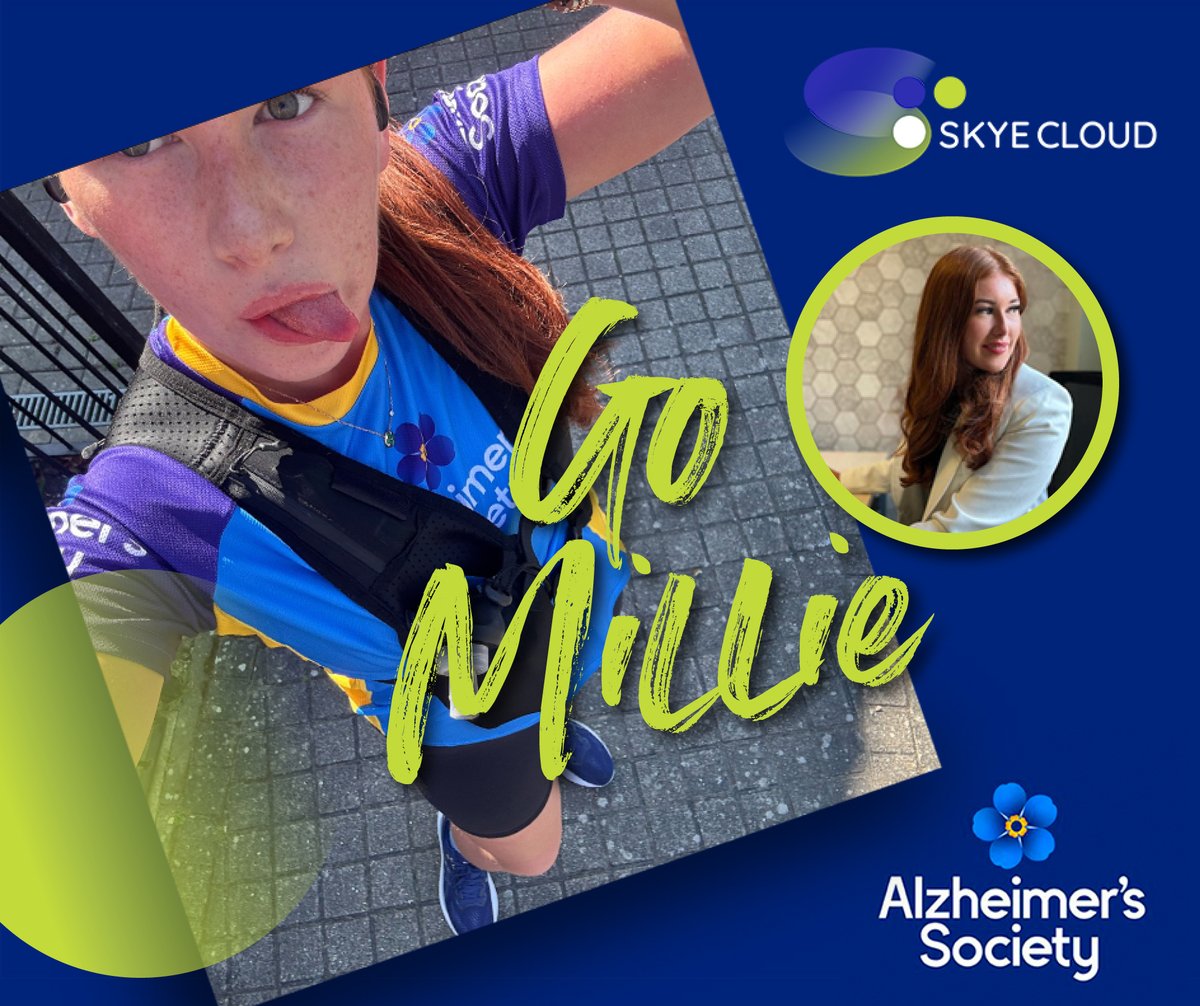 Skye Cloud LTD (@skyecloudltd) on Twitter photo Our very own Millie Swords will be running the @londonmarathon this Sunday on behalf of <a href="/alzheimerssoc/">Alzheimer's Society</a> and specifically her Grandad who is living with Alzheimer’s. Please show your support by making a donation at tinyurl.com/du6s3en2
#tcslondonmarathon #AlzheimersSociety Our very own Millie Swords will be running the @londonmarathon this Sunday on behalf of <a href="/alzheimerssoc/">Alzheimer's Society</a> and specifically her Grandad who is living with Alzheimer’s. Please show your support by making a donation at tinyurl.com/du6s3en2
#tcslondonmarathon #AlzheimersSociety