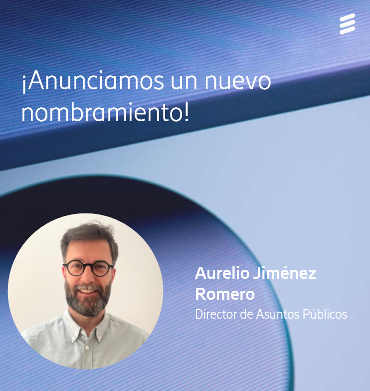📢 ¡Aurelio Jiménez se incorpora como nuevo director de Asuntos Públicos para #Ericsson Iberia! Su experiencia será clave para impulsar la digitalización y fortalecer nuestras relaciones en España y Portugal.

¡Bienvenido a bordo, Aurelio! 🌐🤝