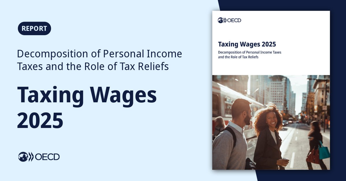 Curious to know how much tax the average worker pays across OECD countries? 

The latest edition of #TaxingWages is published next week on Wednesday, 30 April 2025 at 11:00 CEST.

🔗 Journalists are invited to request an embargoed copy ➡️ oecd.org/en/about/news/…