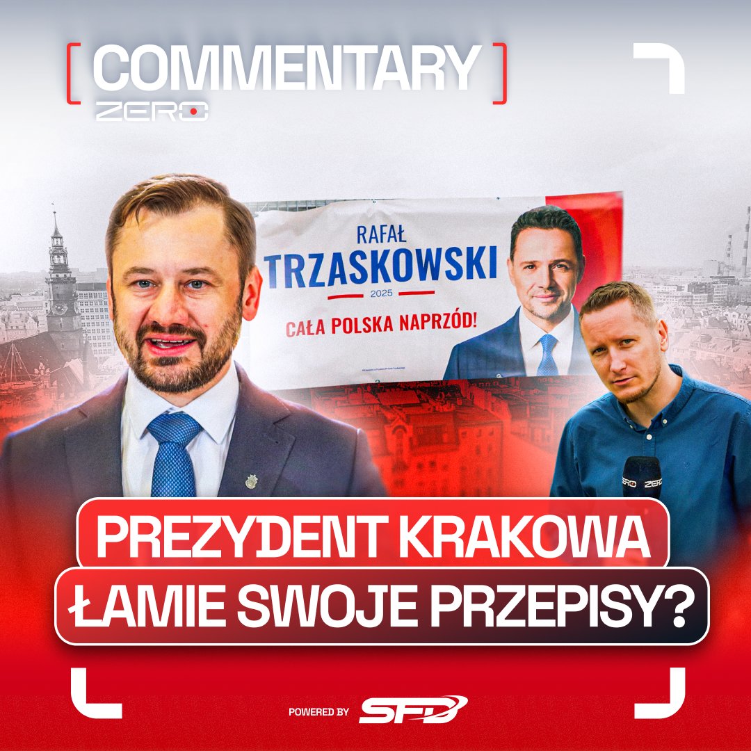 W Krakowie zawrzało. Zgodnie z uchwałą krajobrazową, baner wyborczy to też reklama — a tych nie wolno wieszać, nawet na własnym płocie.

Mimo to prezydent miasta i szef małopolskiej Platformy Obywatelskiej, Aleksander Miszalski, wywiesił na swoim ogrodzeniu baner z Rafałem