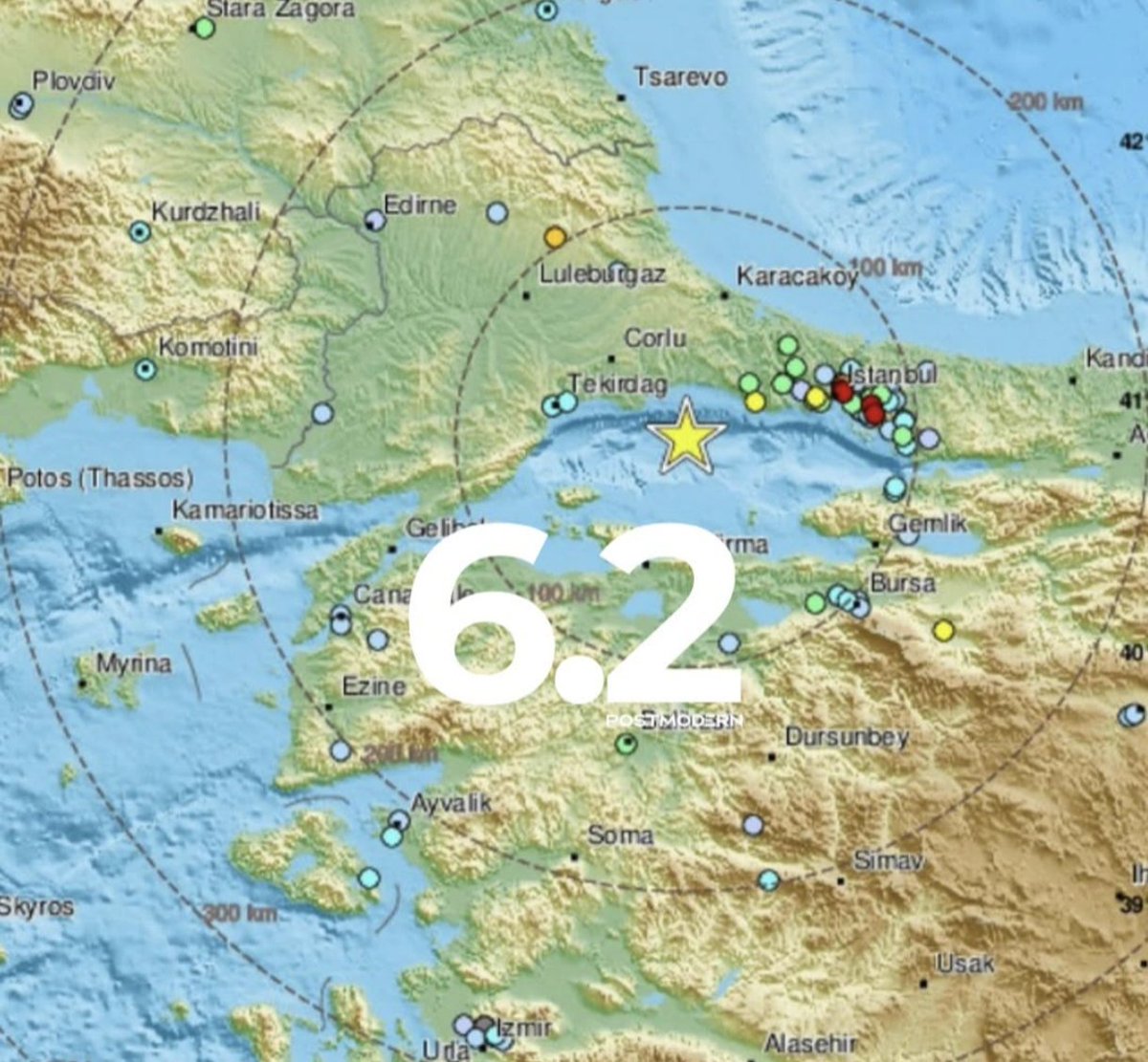 İstanbul’da 6.2 büyüklüğünde deprem meydana geldi.

Allah beterinden korusun.
Rabbim daha beterini yaşatmasın 

#deprem