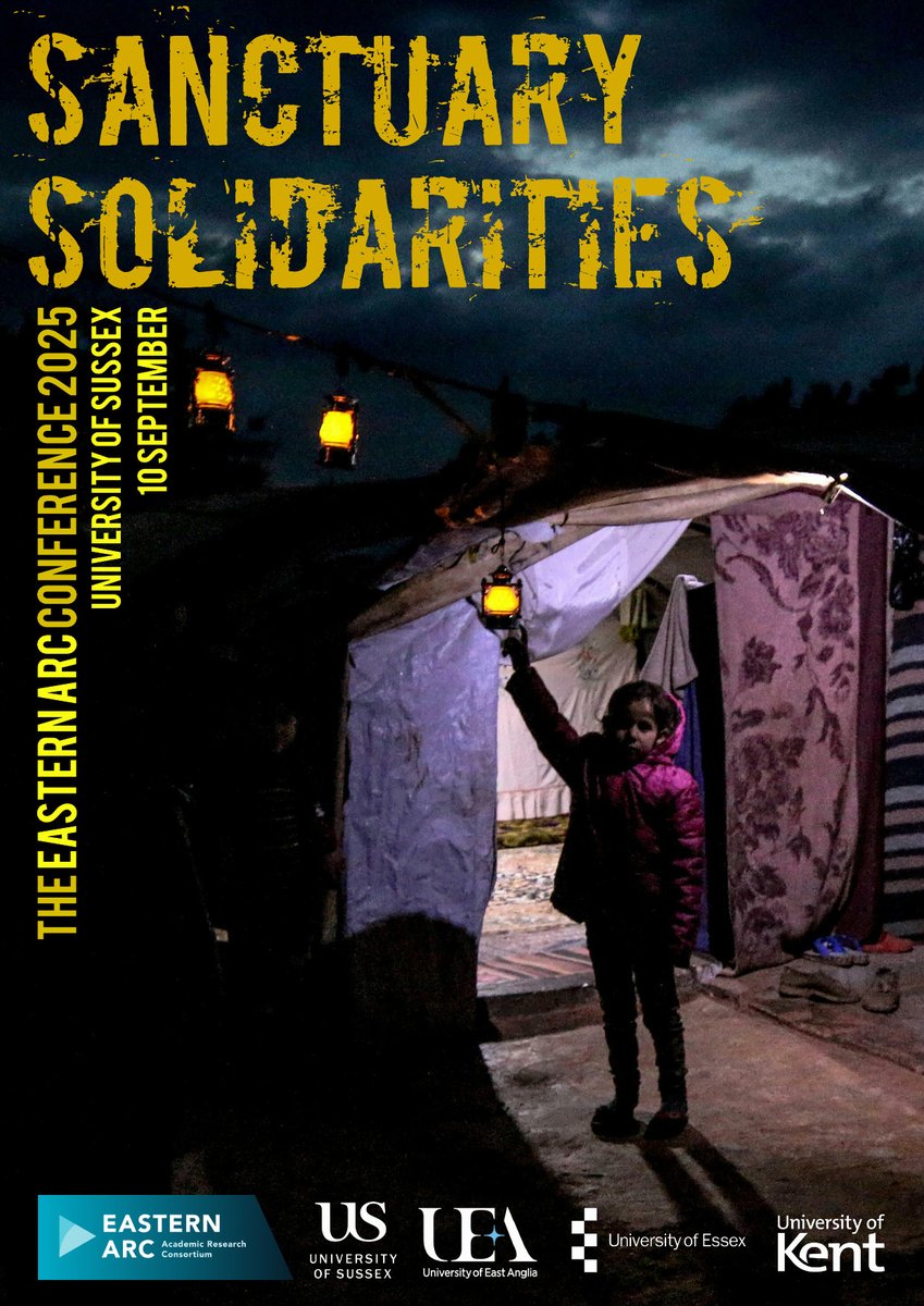 Delighted to see that the Eastern Arc Conference will take place at the <a href="/SussexUni/">University of Sussex</a> this September.

The conference theme is Sanctuary Solidarities and the Call for Proposals is now open (deadline 2 June 2025) - for more details see easternarc.ac.uk/news/sanctuary…