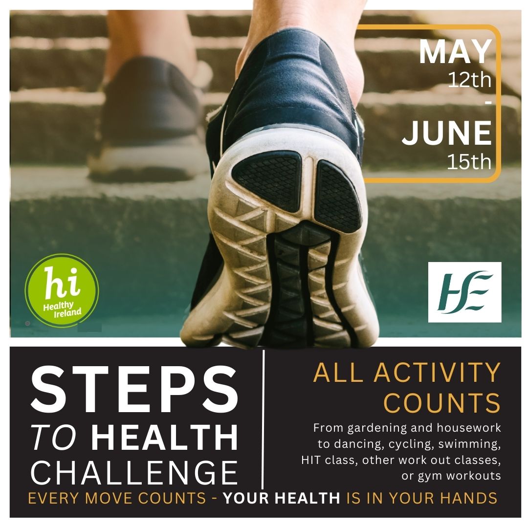 Mariodonovan08's tweet photo. Calling all steppers! 📢- #StepstoHealth campaign returns, encouraging staff to improve their physical & mental health. The challenge takes place for 5 weeks, from May 12 & finishes on June 15, registration is now open & closes May 3. 👣Visit https://t.co/1AL9xoQCRm for more info https://t.co/A4KizNaNqJ