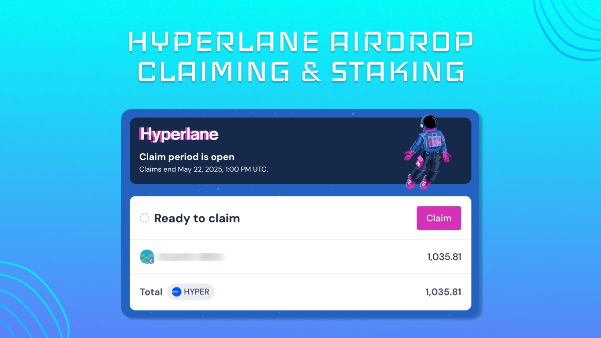 ✨ Hyperlane $HYPER Airdrop Claiming Is Live 🪂

🔗 claim.hyperlane.foundation

1️⃣ Visit the airdrop page &amp; connect your wallet
2️⃣ Hit "Claim" to get your $HYPER airdrop
3️⃣ Trade it on CEX/DEX or stake for Expansion rewards!

How much did you get? Drop it in the replies! 🚀