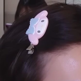 my melody hair clips 🥹🤏🏻
