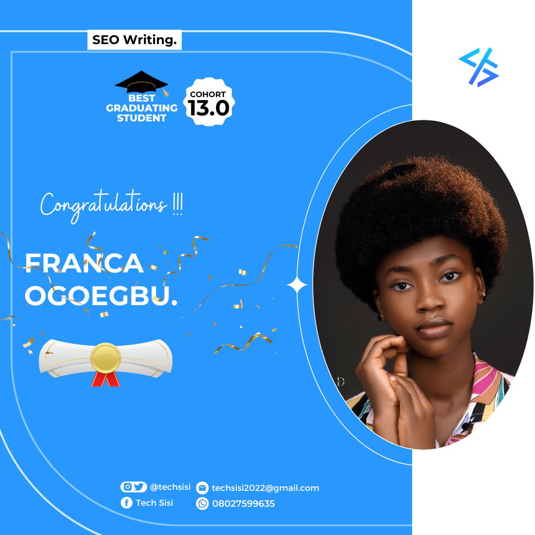 tech_sisi's tweet image. Who do you see here? Tag them in the comments.

#TechSisiAcademy
#Tech
#BestStudents
#TechSkills
#DigitalSkills