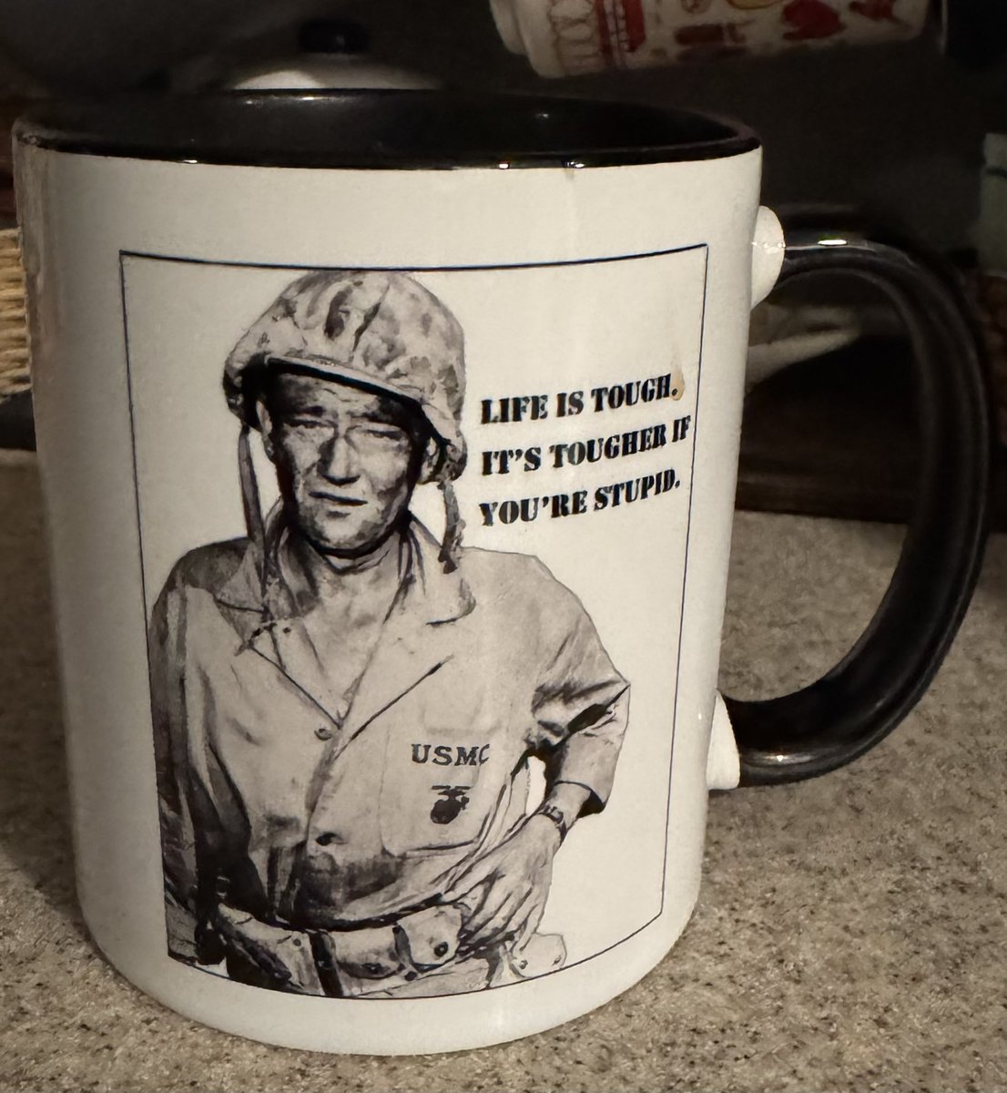 Starting the day with some words of wisdom from John Wayne, “Life is tough. It’s tougher if you’re stupid.”

Something to marinate on throughout the day.😂

Blessings!

#theduke