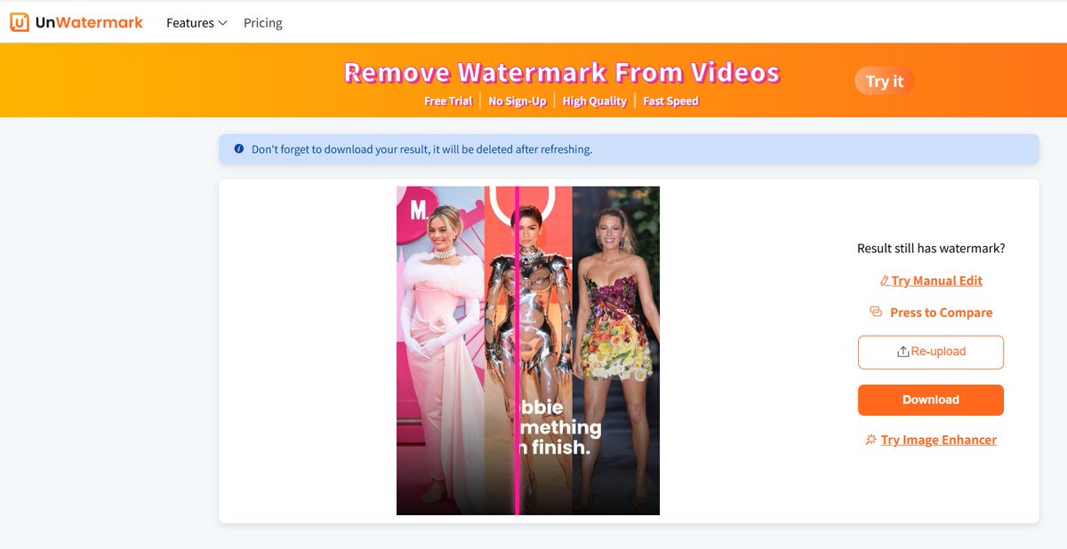 UnWatermark tweet media