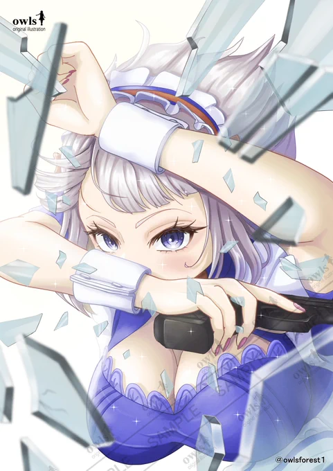 久しぶりのイラスト投稿になります。こちらも久しぶりにレインに銃を持たせました。#イラスト #オリキャラ 